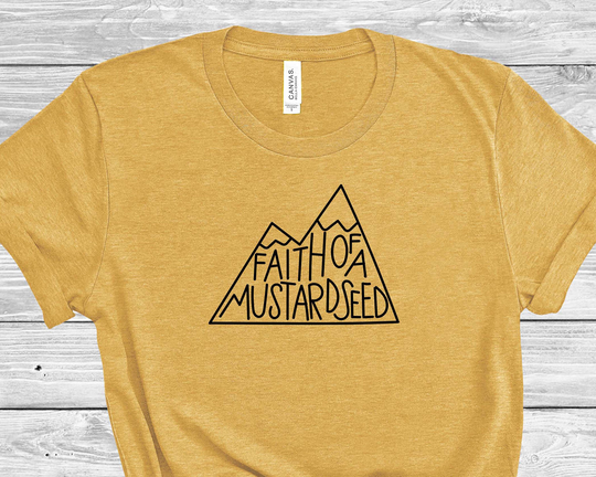 Faith Of A Mustard Seed T-Shirt | Unisex Christian Inspirational Apparel Streetwear Dreamerscotx