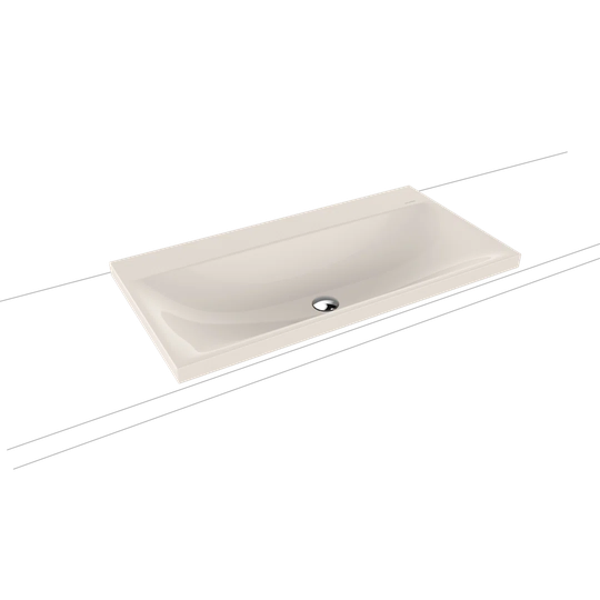 Pergamon Metal Rectangular Countertop Basin Bathroom Sink