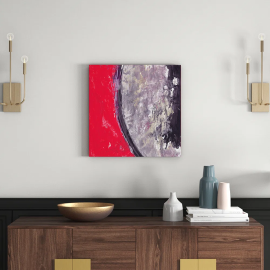 Enigma Abstract 630 Graphic Art Print on Canvas