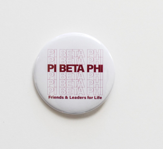 Pi Beta Phi Greek Thank You Button