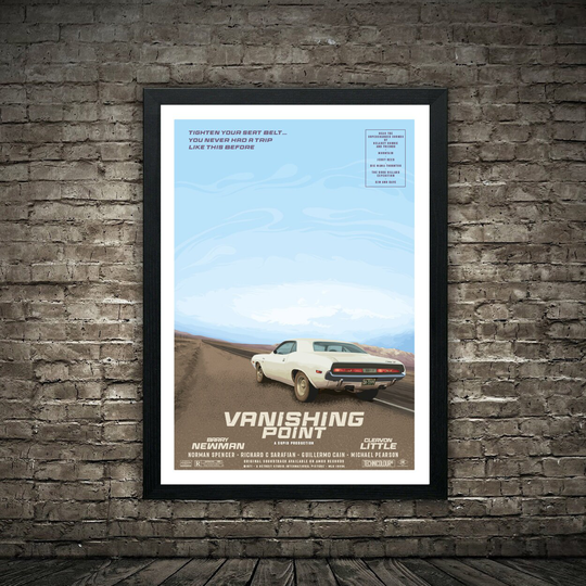 Vanishing Point - Alternative Film Poster, Dodge Challenger, Kowalski