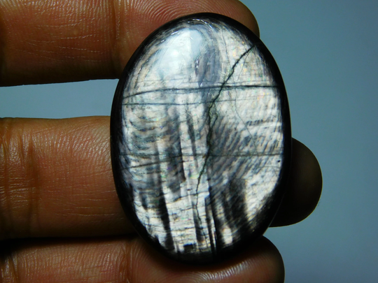 Hypersthene Gemstone, Top Quality Cabochons, Natural Loose Stone, Hypersthene Semi Precious 77Cts.(42x29mm