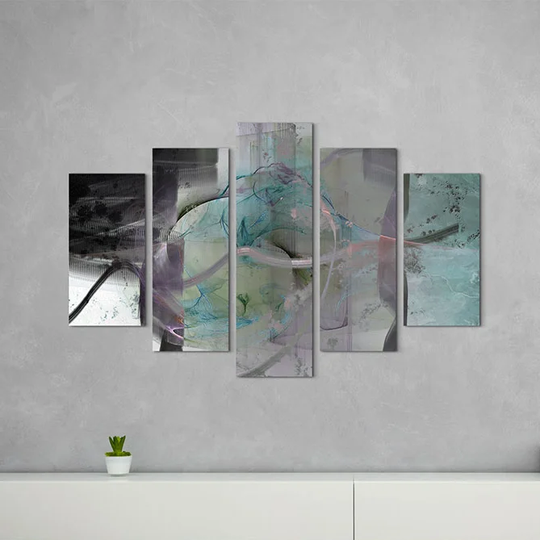 Enigma Scultpure Abstract 1043 Graphic Art Print Multi-Piece Image on Canvas