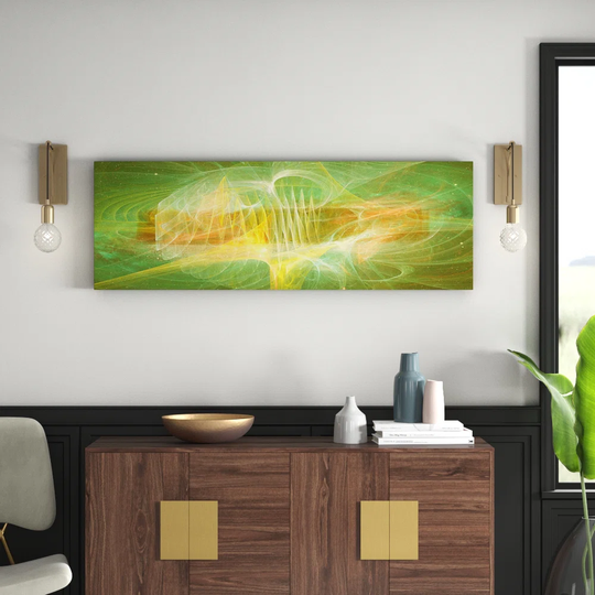 Enigma Panorama Abstract 1078 Graphic Art Print on Canvas