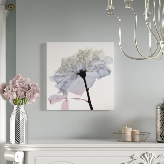 Silver Splash 3 - Wrapped Canvas Graphic Art Print