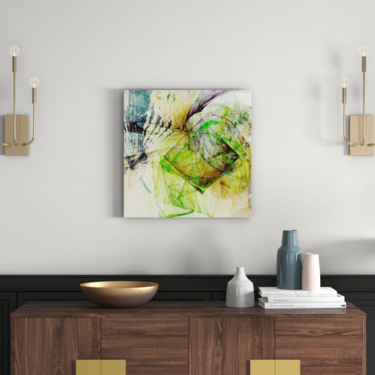 Abstract 1383 Graphic Art Print on Canvas