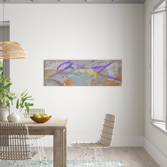 Enigma Panorama Abstract 1450 Graphic Art Print on Canvas