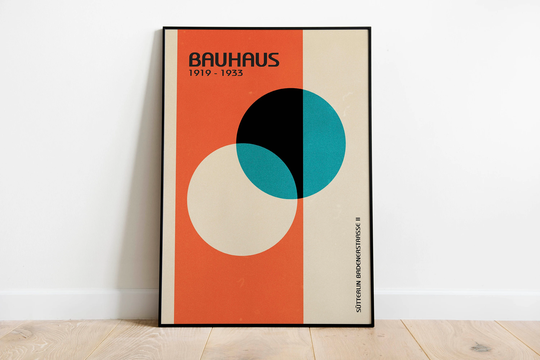 Bauhaus Poster, Exhibition Graphic Art Print, Poster, Vintage Print