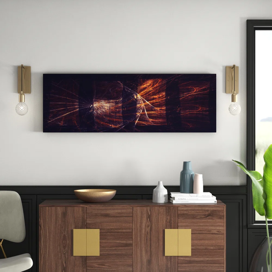 Enigma Panorama Abstract 1291 Graphic Art Print on Canvas