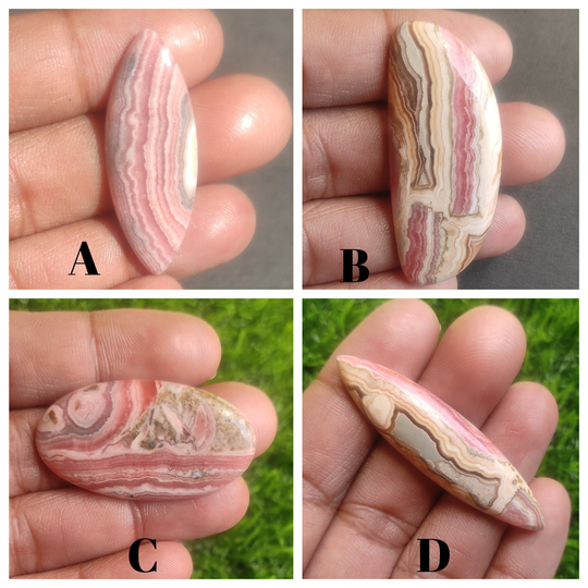 Real Pink Rhodochrosite Jewelry Cabochon, Mix Shape Size Making Gemstone, Loose Rhodochrosite, Loose Cabochon For Pendant