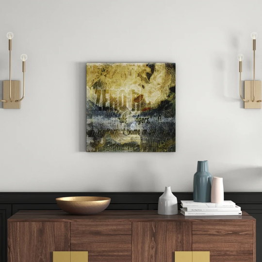 Enigma 1031 Abstract Graphic Art Print on Canvas