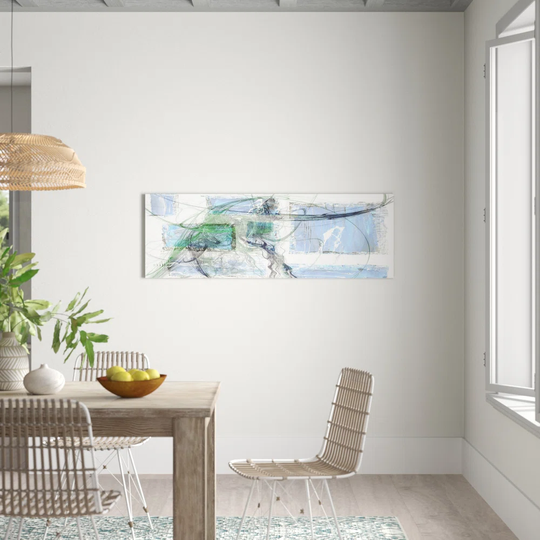 Enigma Panorama Abstract 1395 Graphic Art Print on Canvas