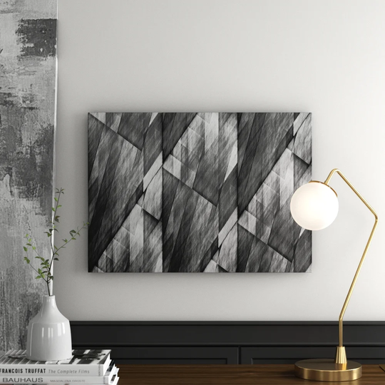 Abstract Figures Graphic Art on Canvas