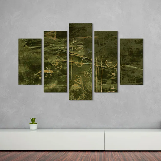 Enigma Abstract 870 Graphic Art Print Multi-Piece Image on Canvas