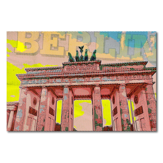 Berlin Graphic Art on Canvas
