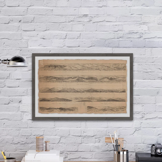 Panoramic Views - Floater Frame Graphic Art Print on Paper