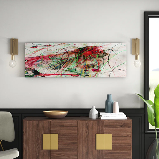 Enigma Panorama Abstract 1269 Graphic Art Print on Canvas
