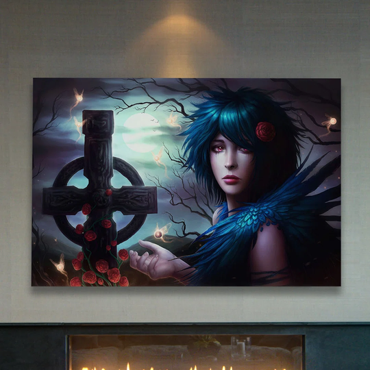 R.I.P by Jonas Jödicke - Wrapped Canvas Graphic Art Print