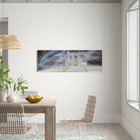 Enigma Panorama Abstract 1452 Graphic Art Print on Canvas
