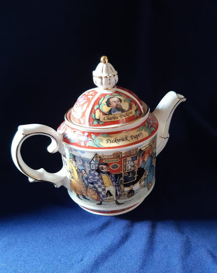 Vintage Teapot, Sadler Charles Dickens, Pickwick Papers, Collectible Kitchen Decor, James Sadler, Afternoon Tea