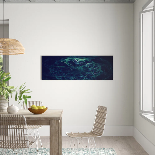 Enigma Panorama Abstract 1234 Graphic Art Print on Canvas