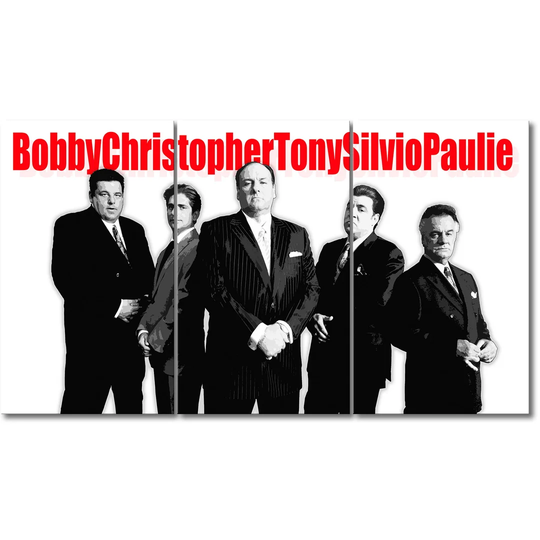 Sopranos 3 Piece Graphic Art on Canvas Set
