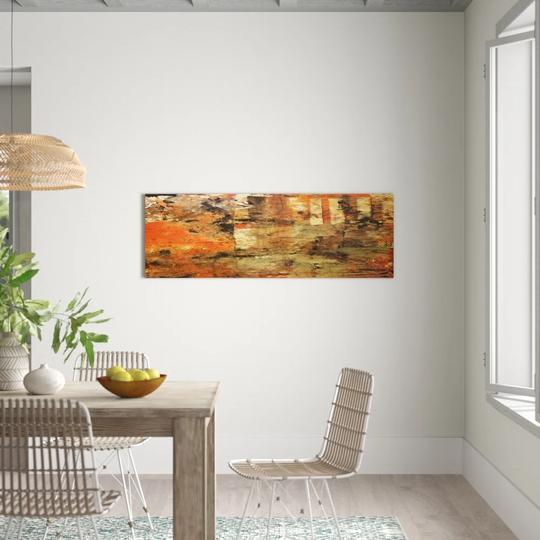 Abstract Panorama 982 Graphic Art Print on Wrapped Canvas