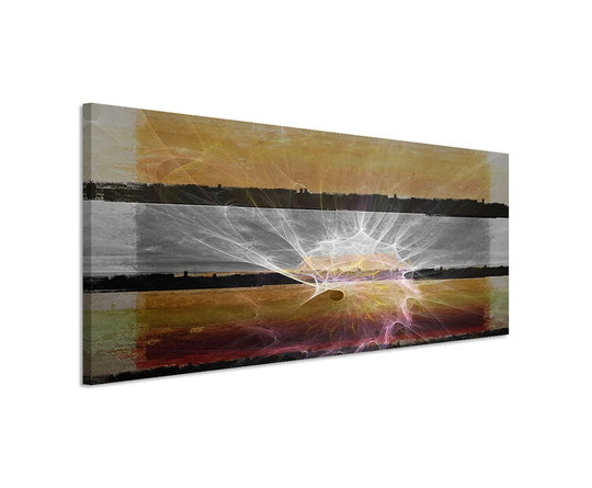 Enigma Panorama Abstract 1280 Graphic Art Print on Canvas
