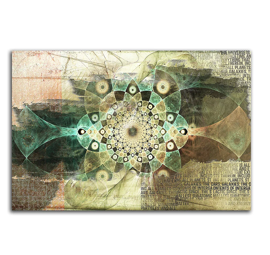 Enigma 480 Abstract Graphic Art Print on Canvas