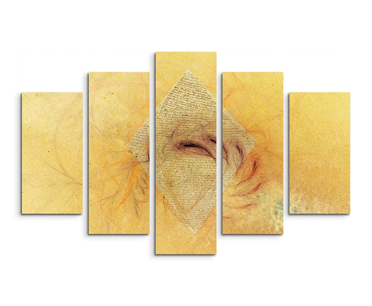 Sculpture Abstract 1019 Graphic Art Print Multi-Piece Image on Canvas