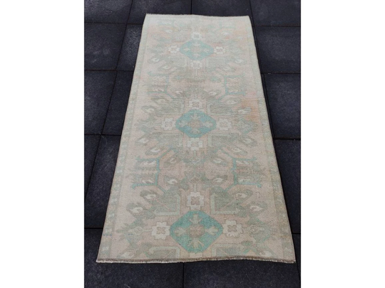 3x6 Ft Vintage Area Rug, Turkish Handmade Anatolian Living Room Kitchen Bedroom Rug