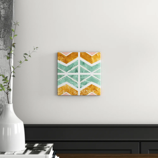 Rayada - 4 Piece Wrapped Canvas Graphic Art Print Set