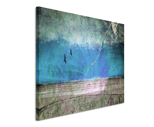 1233 Abstract Graphic Art Print on Canvas