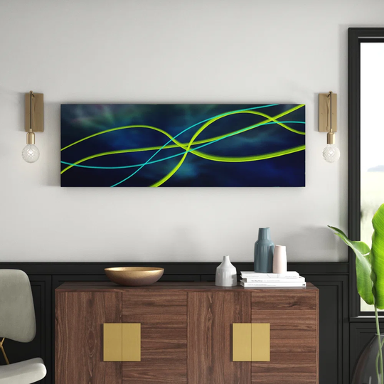 Enigma Panorama Abstract 1266 Graphic Art Print on Canvas