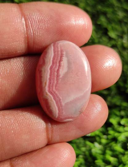 Natural Rhodochrosite Cabochon 28x19 Mm Oval Shape 28 Cts Loose Gemstone Best For Jasper Pendant Macrame & Silver Jewelry Hand Polish Cabs