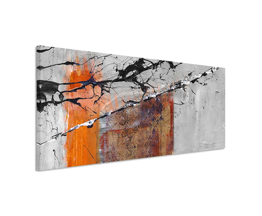 Abstract 505 - Wrapped Canvas Panoramic Graphic Art Print on Canvas
