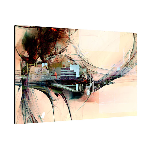 Abstract 328 Graphic Art Print on Canvas