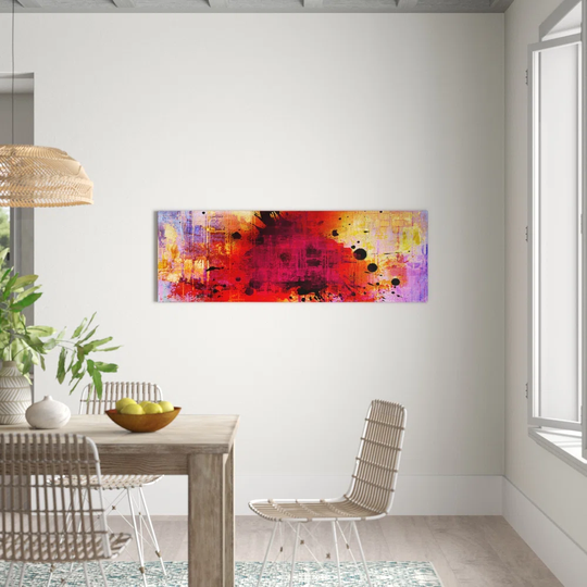 Panorama Abstract 142 Graphic Art Print on Canvas