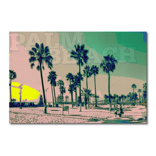 Palm Beach - Wrapped Canvas Graphic Art Print