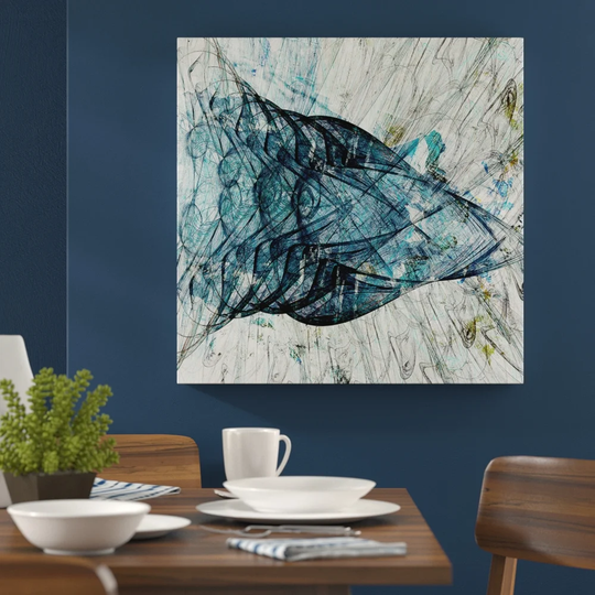 Abstract 1241 Graphic Art Print on Wrapped Canvas