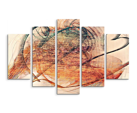 Enigma Abstract 1420 Graphic Art Print Multi-Piece Image on Canvas