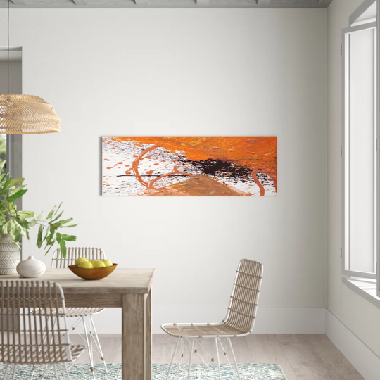 Enigma Panorama Abstract 677 Graphic Art Print on Canvas