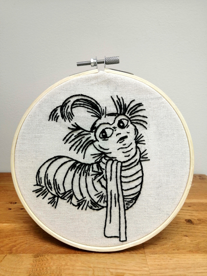 Worm The Labyrinth Movie 1986 Embroidery Hoop Art Kit