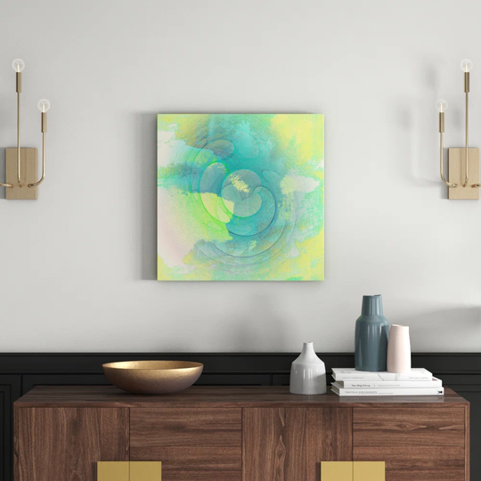 Enigma 1402 Abstract Graphic Art Print on Canvas