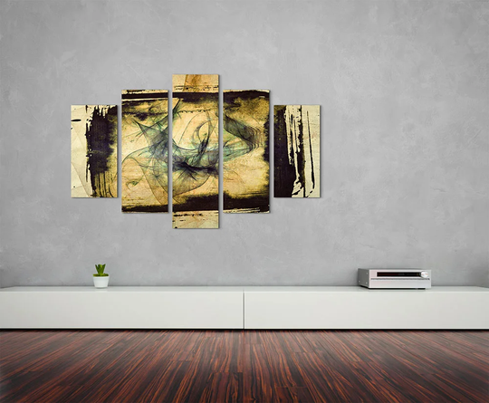 Enigma Scultpure Abstract 1101 Graphic Art Print Multi-Piece Image on Canvas