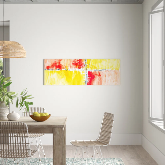 Enigma Panorama Abstract 008 Graphic Art Print on Canvas