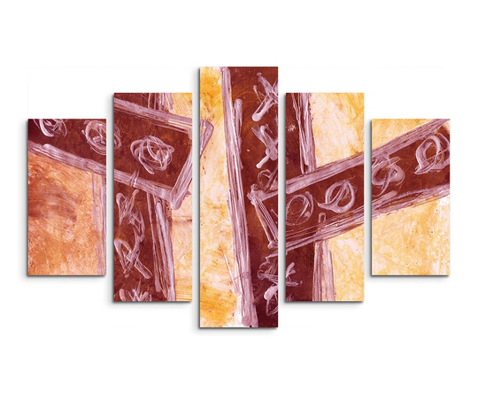Enigma Abstract 601 Graphic Art Print Multi-Piece Image on Canvas