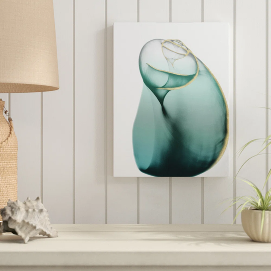 Shimmering Snail 3 - Wrapped Canvas Graphic Art Print