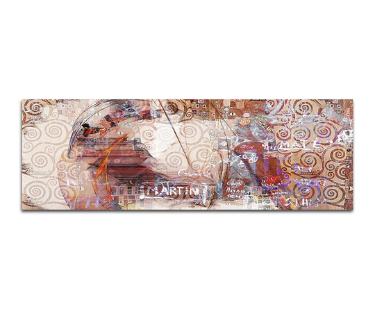 Enigma Panorama Abstract 477 Graphic Art Print on Canvas