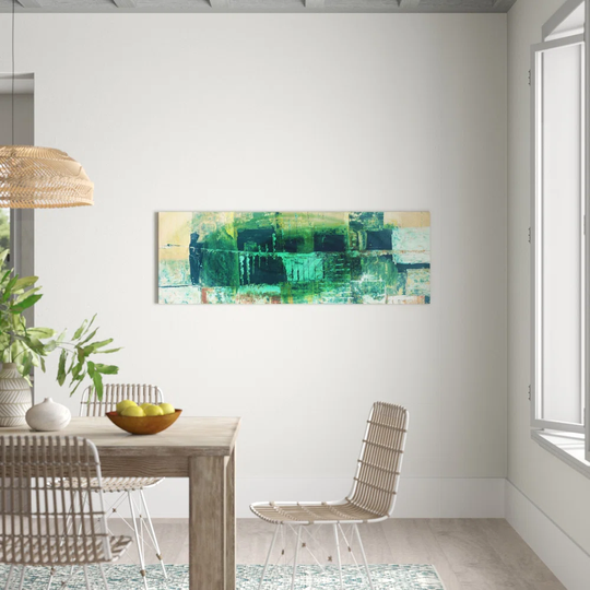Enigma Panorama Abstract 1442 Graphic Art Print on Canvas